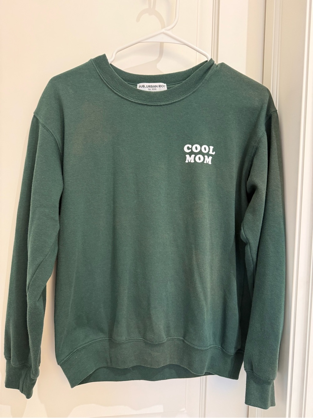 Sub_Urban Riot Forest Green "COOL MOM" Crewneck Sweatshirt